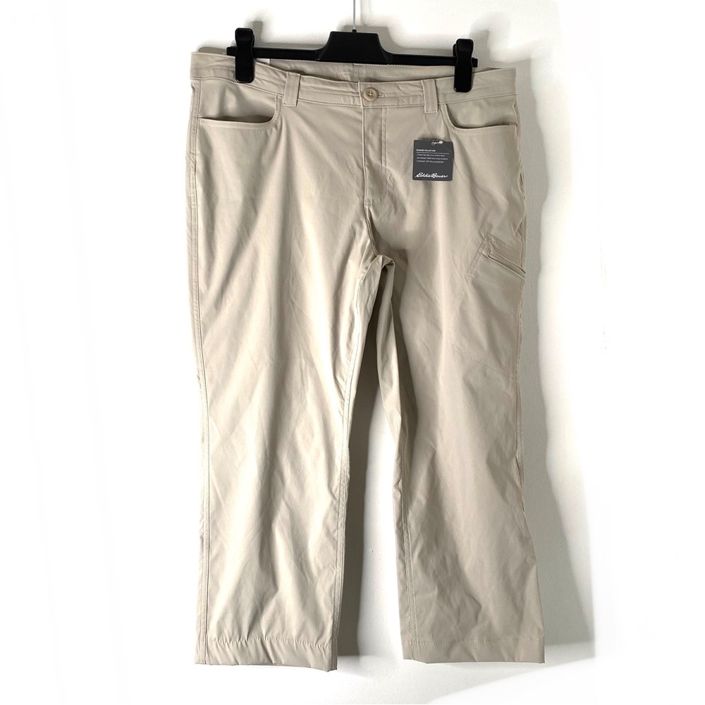 Eddie Bauer Beige/Tan Ranier Crop Pants - NWT